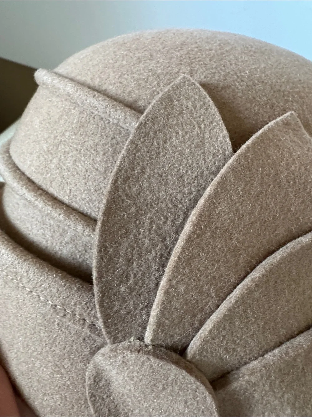 DeLux wool cloche hat